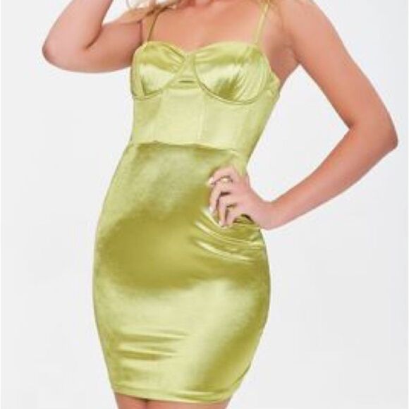 ⭐️FOREVER 21 Satin Bodycon Mini Dress⭐️ - Picture 2 of 10